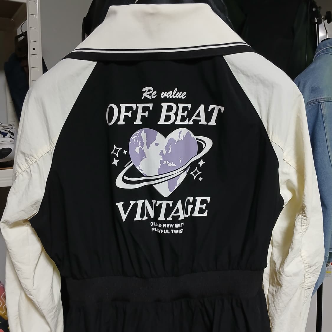 jucyjudy 쥬시쥬디 지퍼 나일론 바스락 바람막이 원피스 자켓 봄 상품이미지10