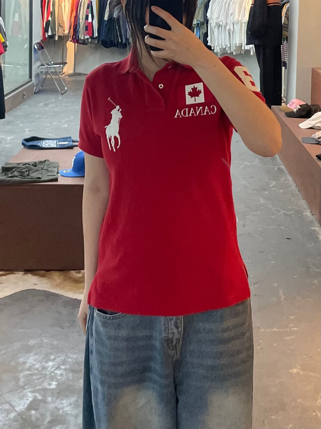 폴로랄프로렌 캐나다 빅포니 레드 폴로 셔츠 H2409 상품이미지1