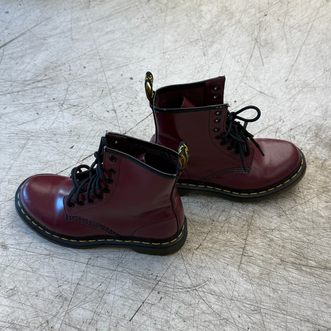 닥터마틴 1460 버건디 부츠 UK4 상품이미지3
