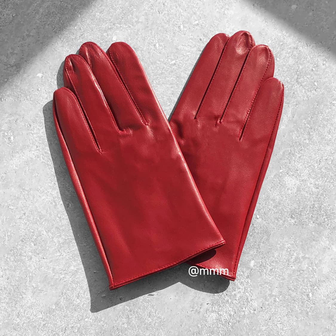 [Unisex] 램스킨 가죽 장갑 레드 상품이미지2