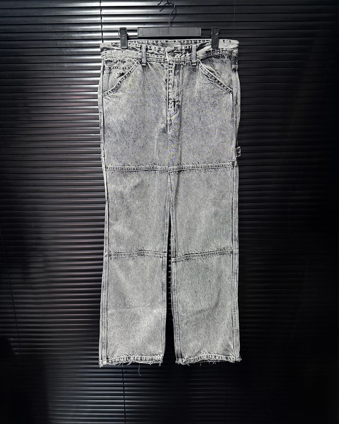 메종미네드 화이트 스프레드 카펜더 워크 팬츠 바지 30 31 32 와이드 상품이미지1