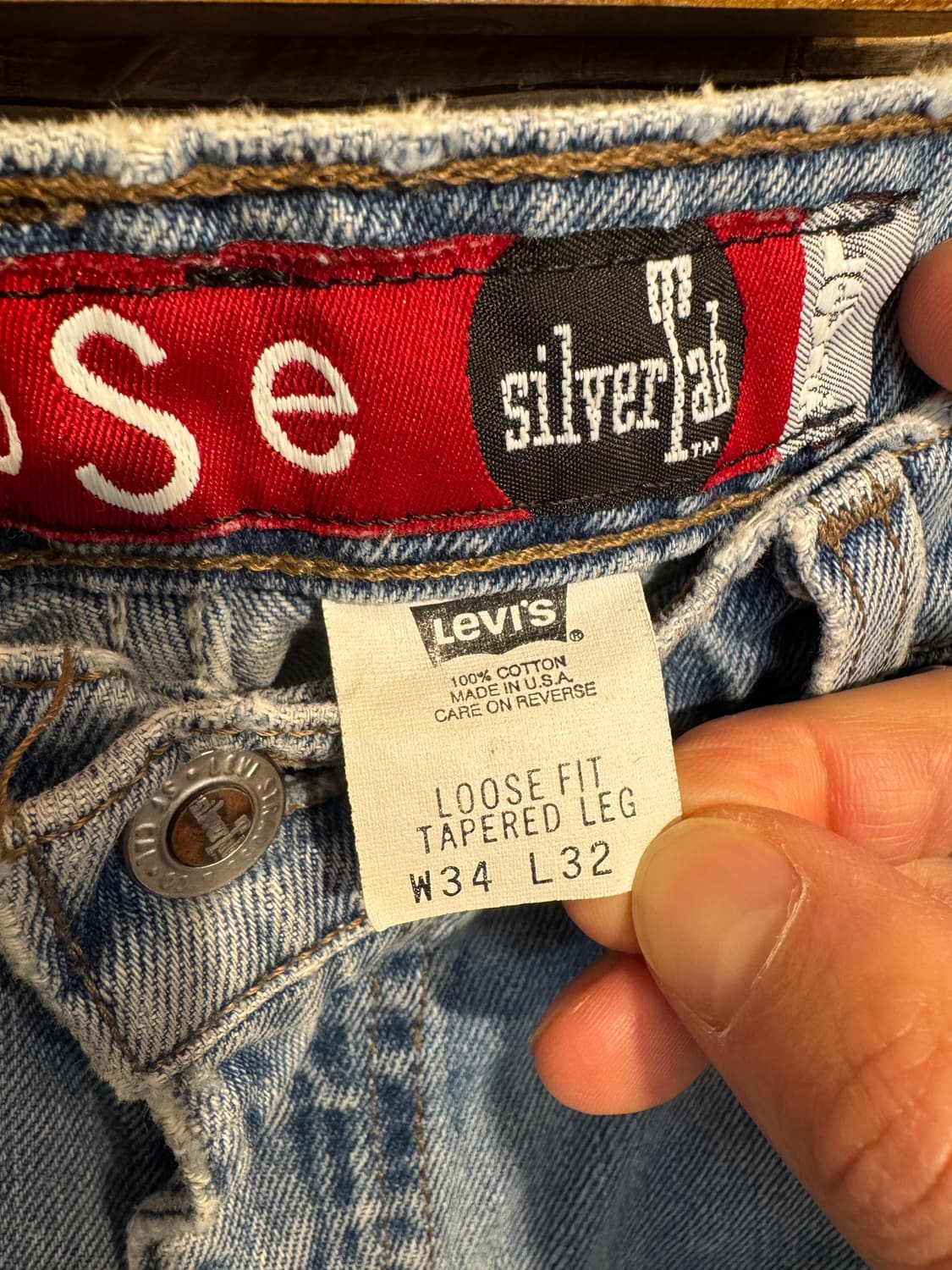 90s usa made levis silvertab denim pants 상품이미지5