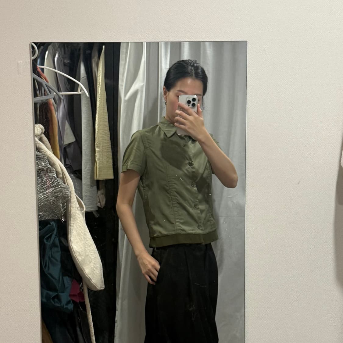 꼼데가르송 나일론 블라우스 상품이미지5