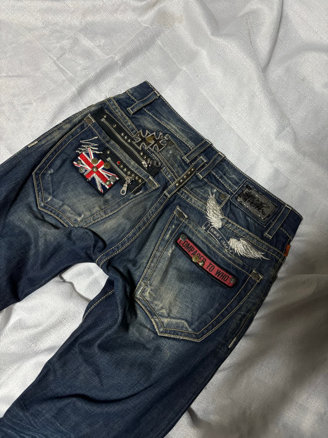 “Robins Jeans”Y2K Patchwork Detail Pants 상품이미지6