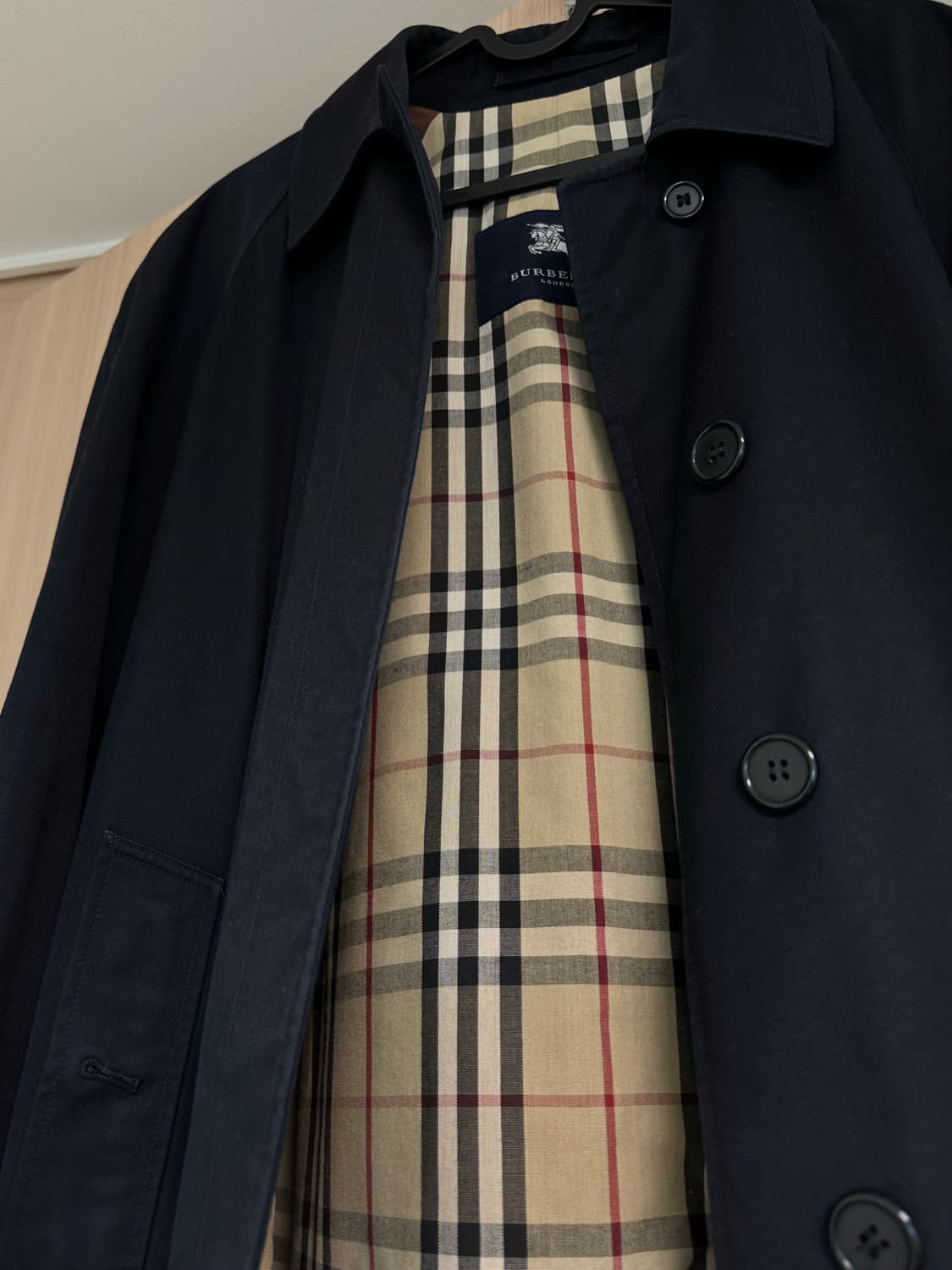 버버리 빈티지 블랙 트렌치 코트  상품이미지5