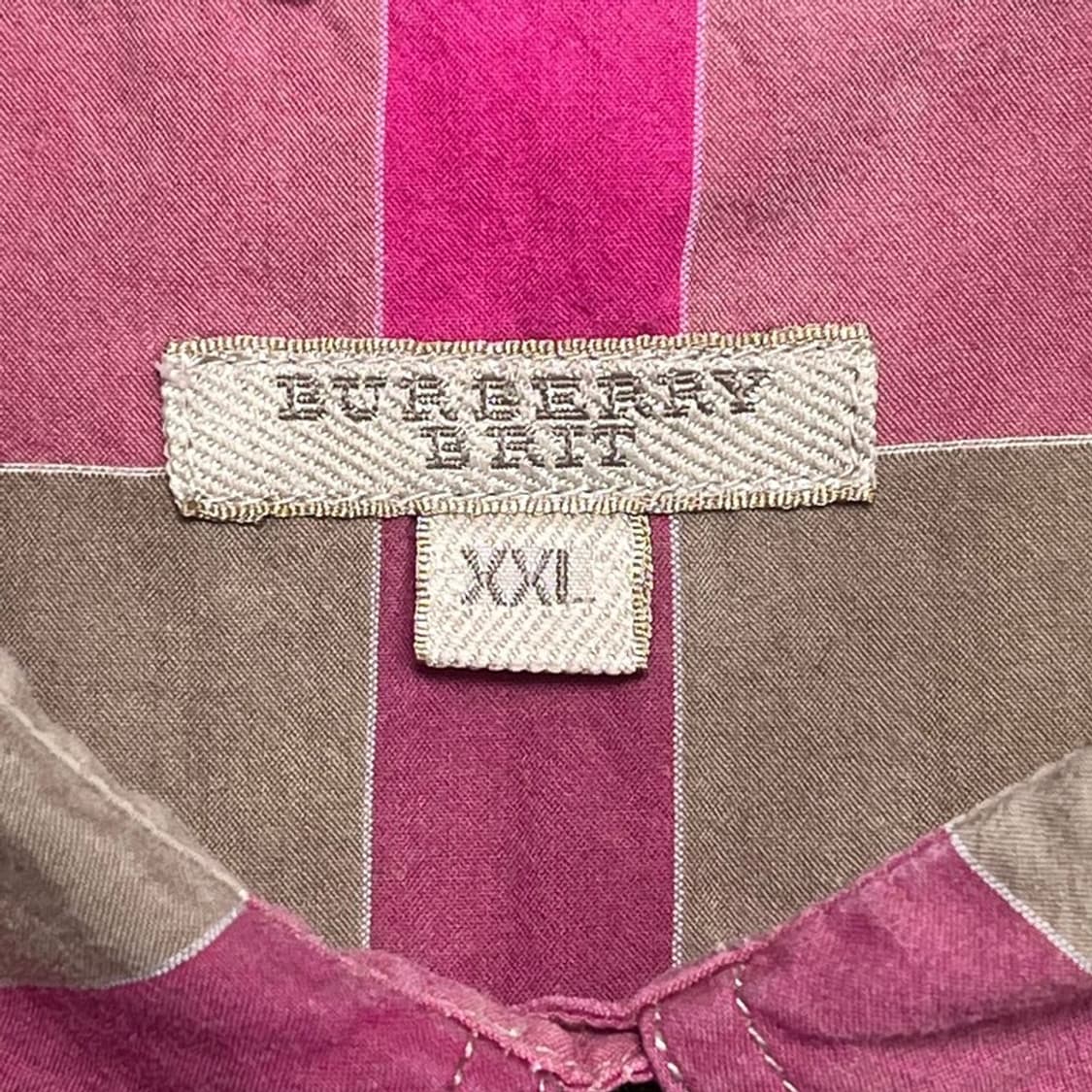 BURBERRY BRIT 체크 셔츠 베이지-핑크 XXL 상품이미지5