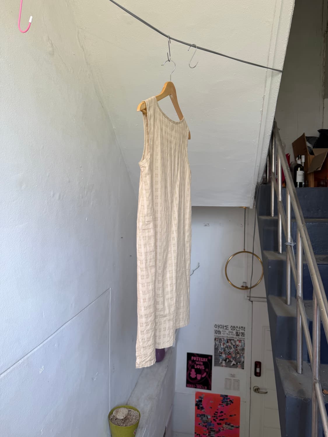 페어리 격자 일자 원피스 상품이미지8