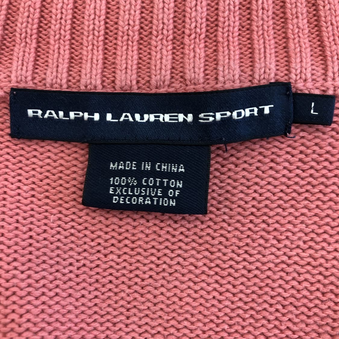 폴로 랄프로렌 핑크 니트집업 L 블루포니  상품이미지5