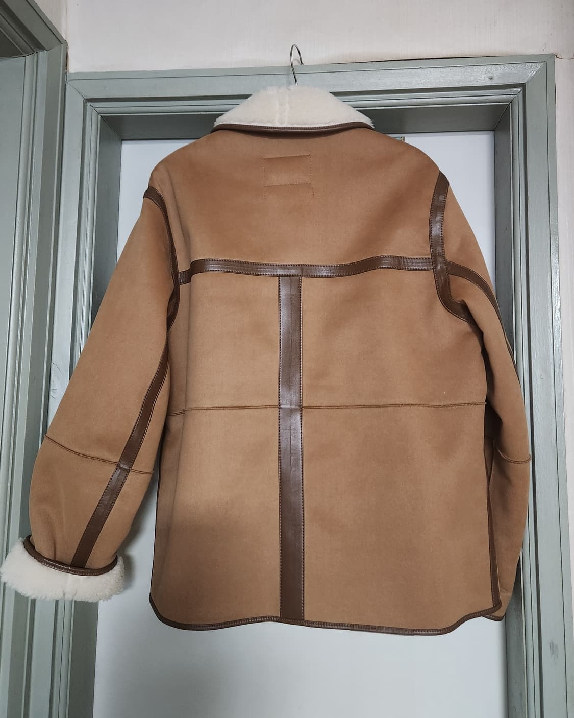 베이킹파우더 도매브랜드 리버시블 양털 하프 무스탕 상품이미지5