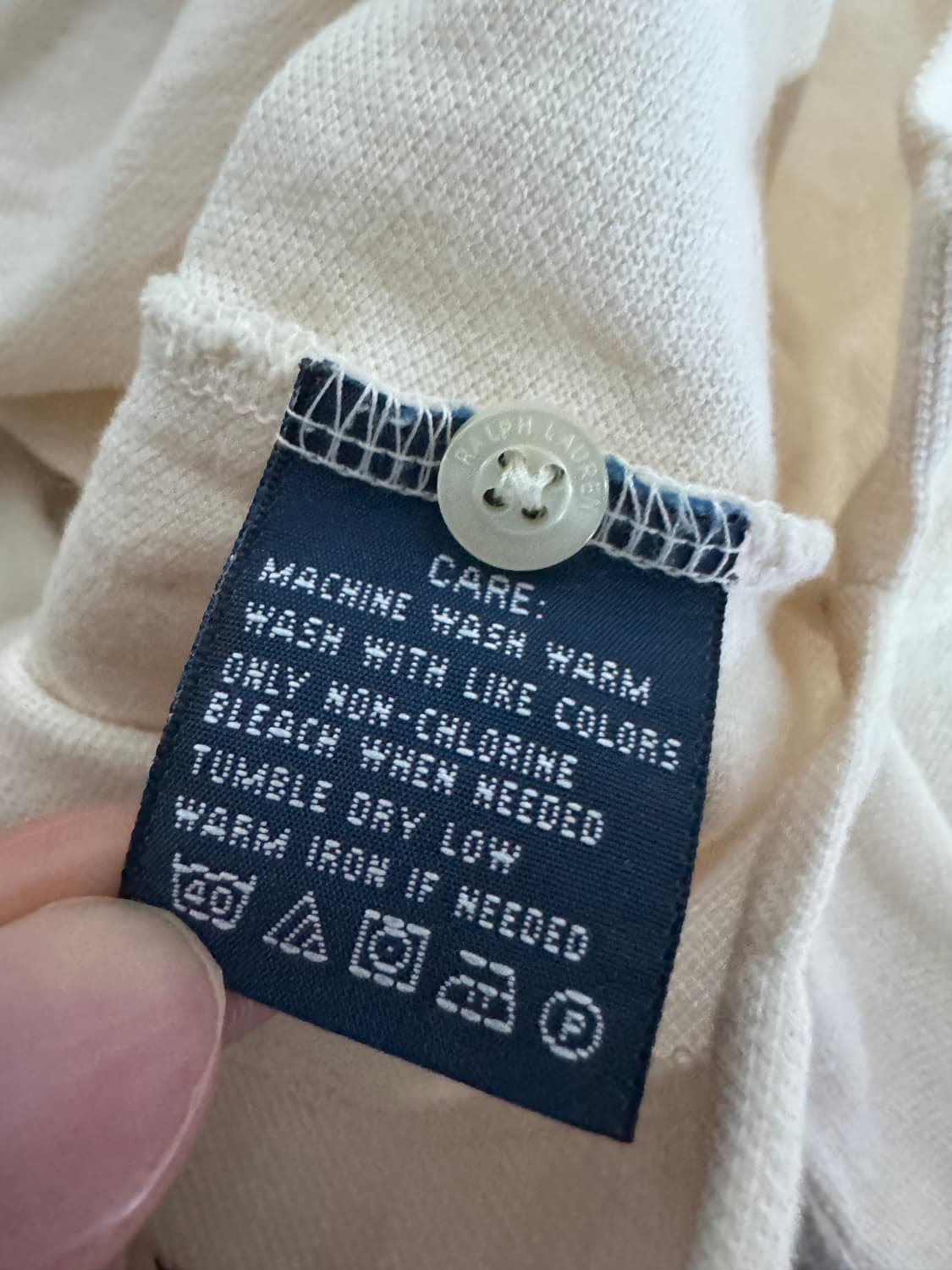 여성 폴로 랄프로렌 와팬 로고 긴팔 카라 티셔츠 상품이미지4