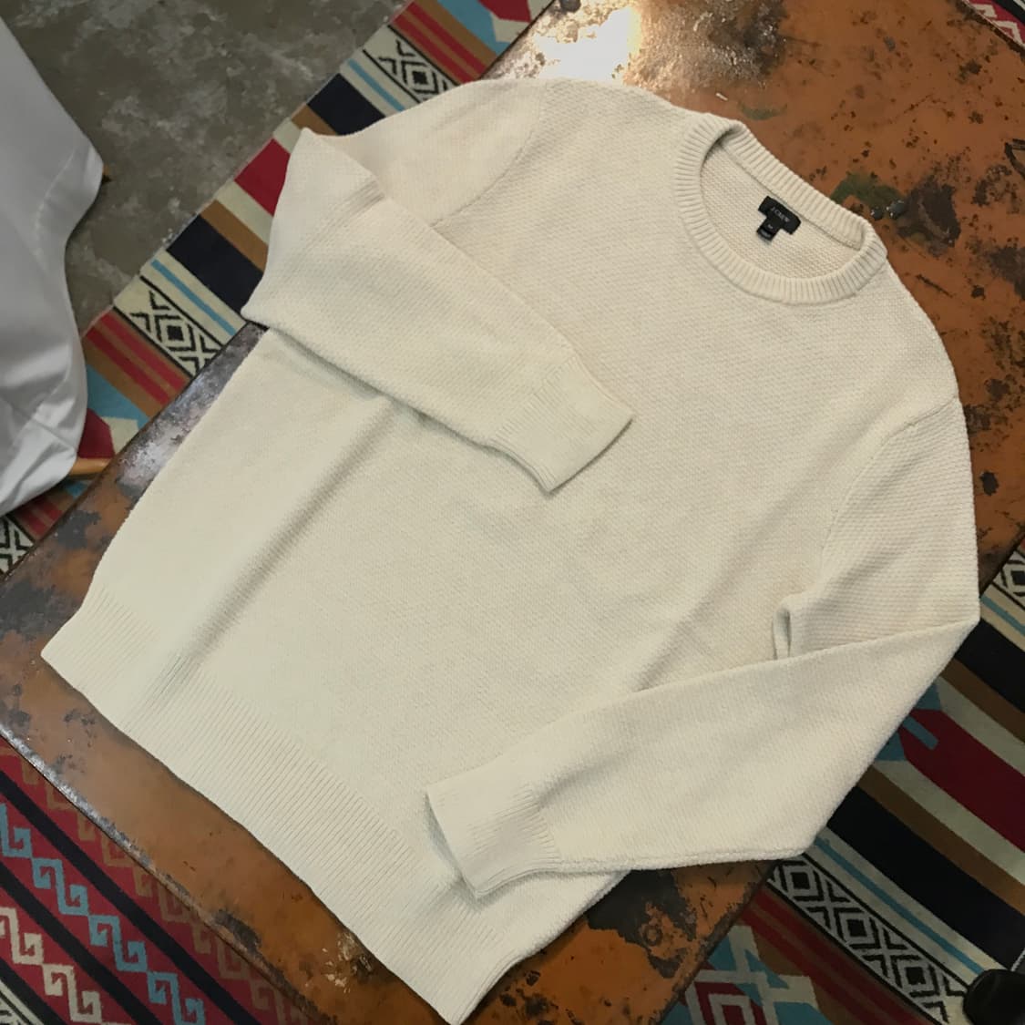 J crew 제이크루 오트밀 베이지 코튼 니트 남성 105 사이즈 상품이미지2