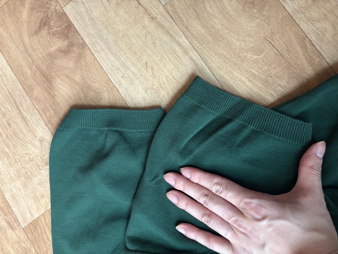 부기홀리데이 반팔 니트 (Deep Green) 상품이미지3