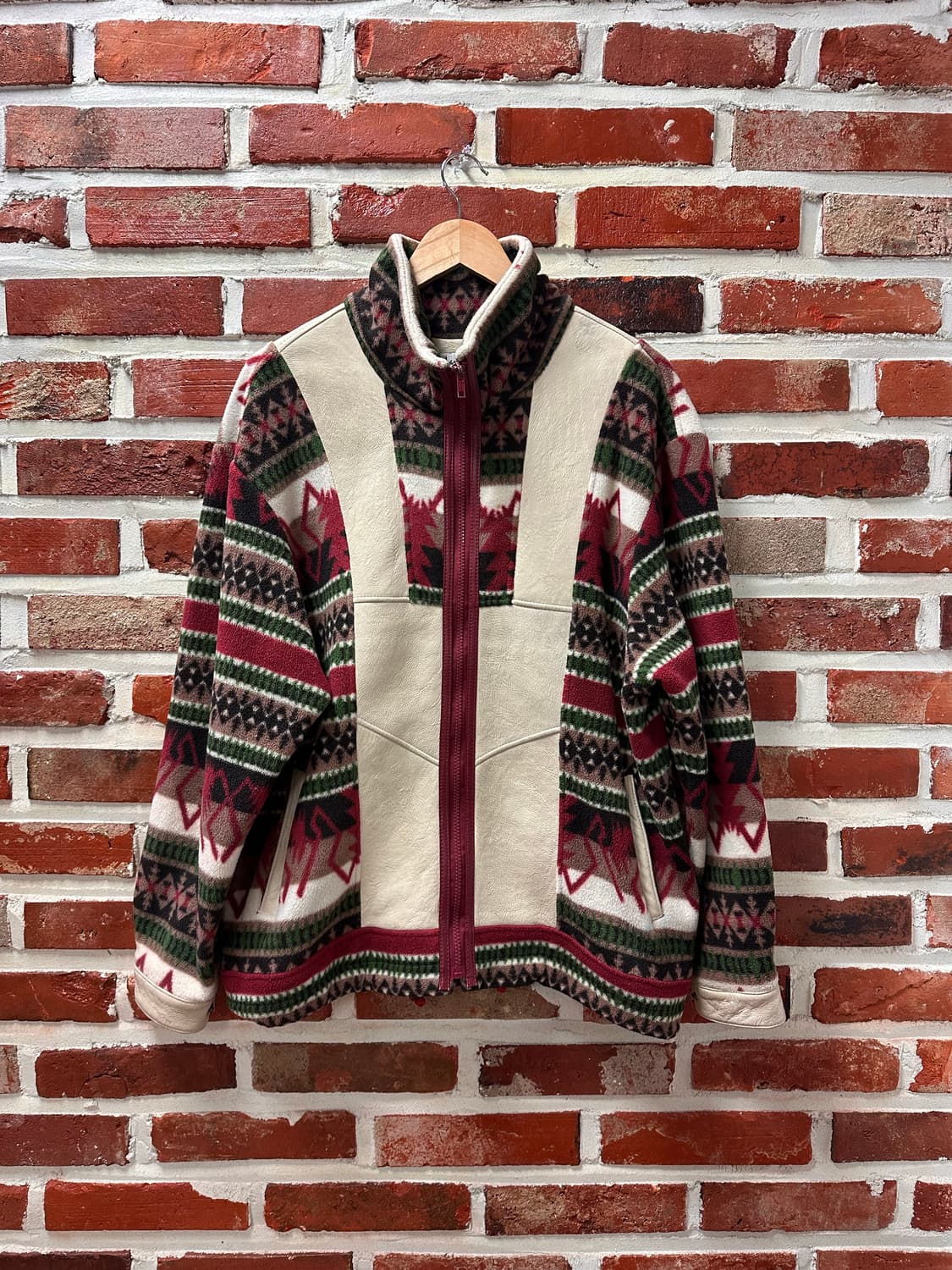 (L) NZ 램스킨 나바호 플리스 빈티지 집업 상품이미지1