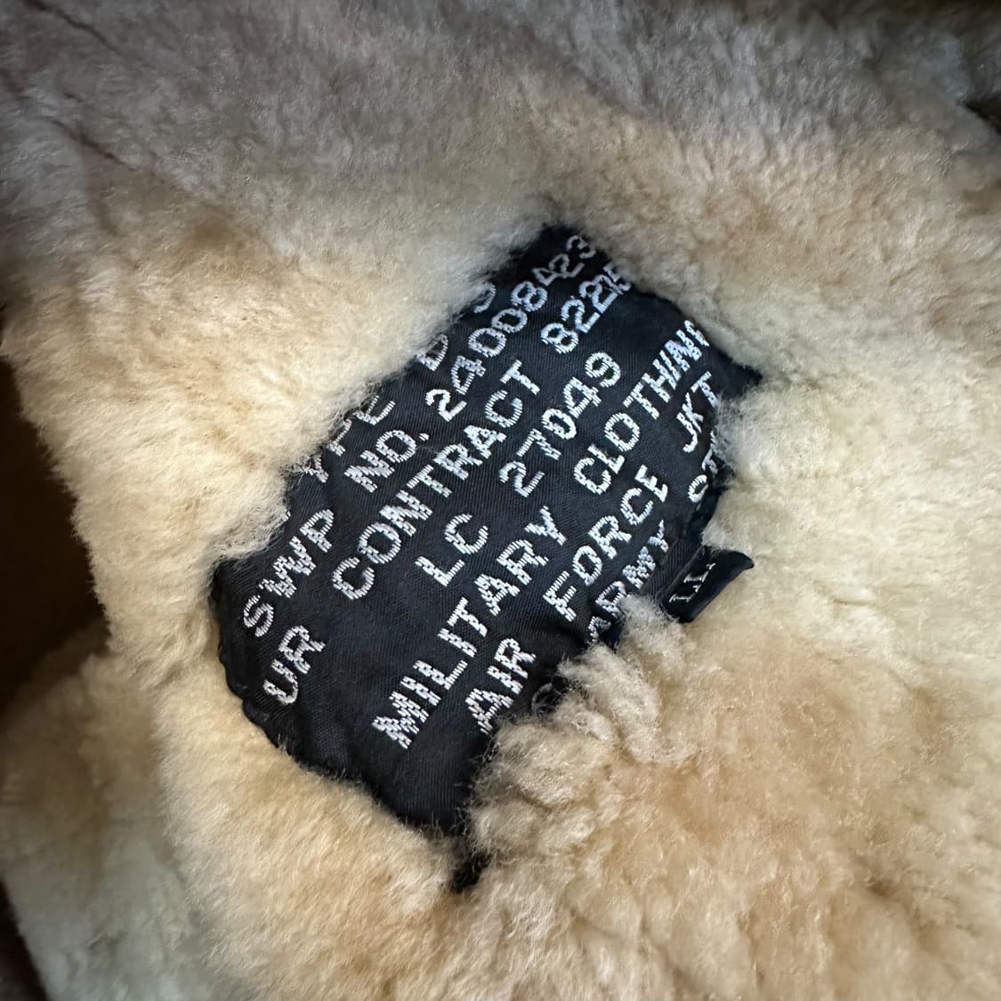 미공군 B3 무스탕 상품이미지5