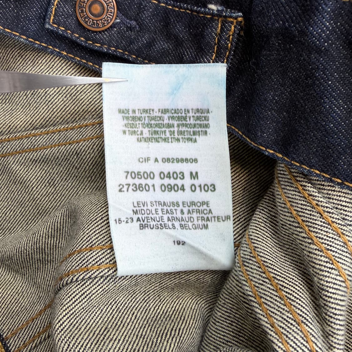 리바이스 00s 70500 3세대 트러커 청자켓 상품이미지5