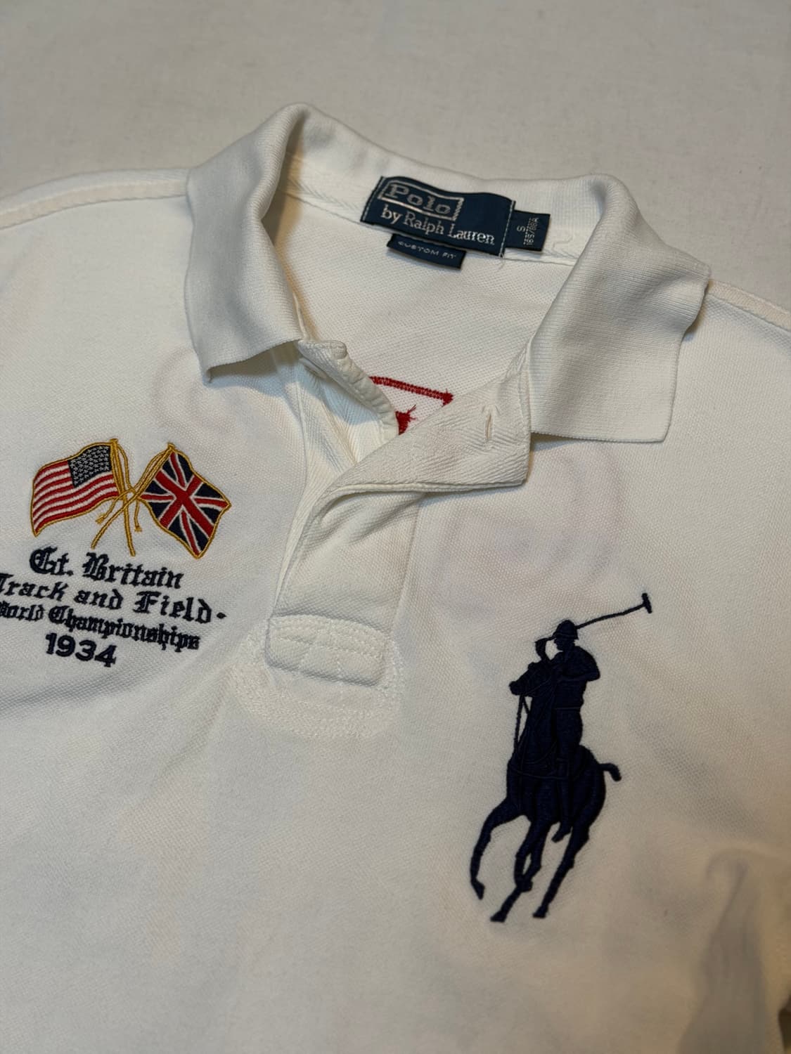 폴로 랄프로렌 빅포니 브리튼 백로고 카라티 화이트 상품이미지3