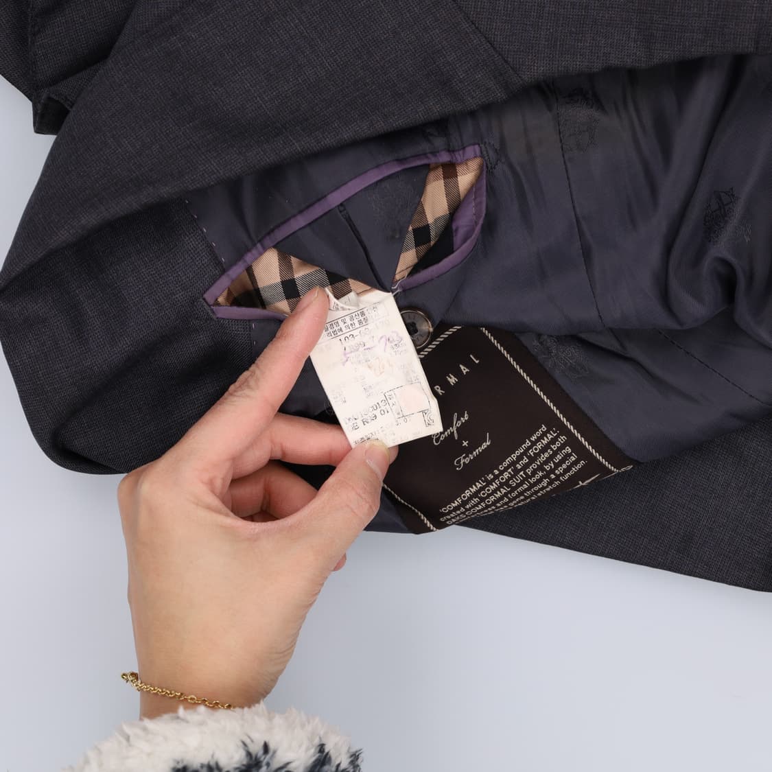 사진참고 닥스 블레이저(수선필요) 0203H1 상품이미지7