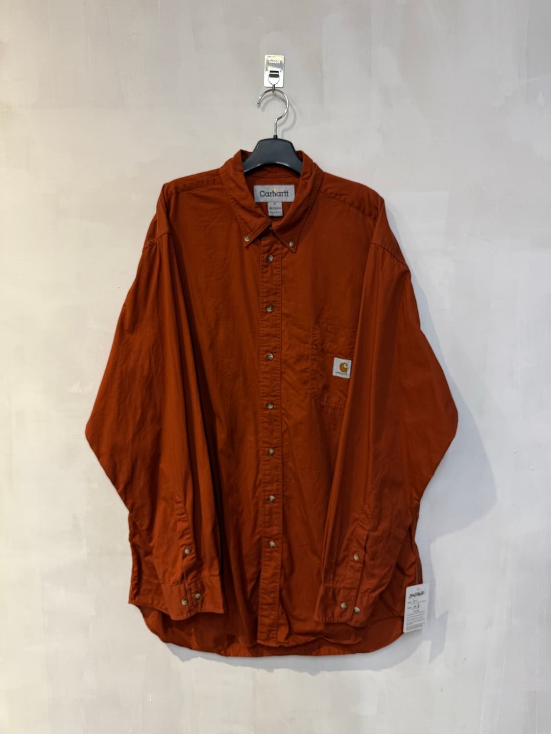 칼하트 오렌지 긴팔셔츠 상품이미지1