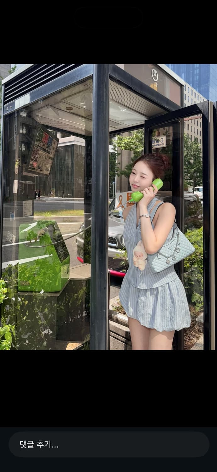THEPORTA 블루 스트라이프 셔츠 S 상품이미지1