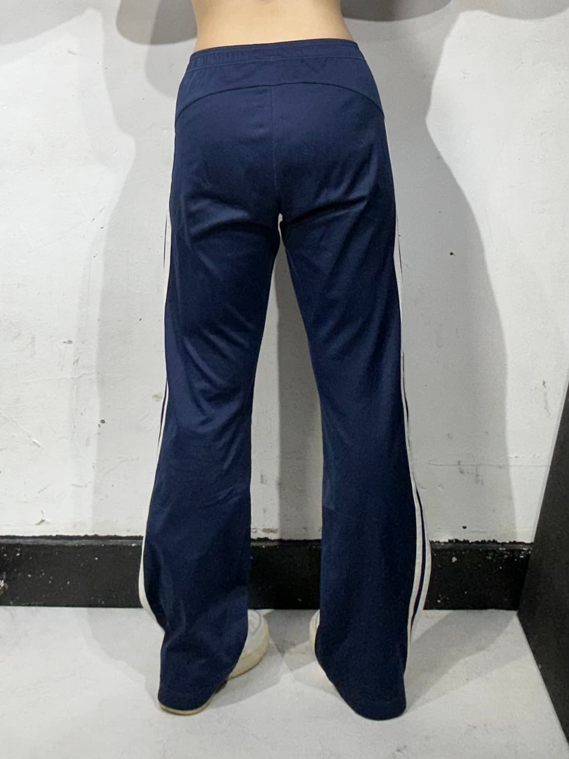 아디다스 네이비 핑크 와이드 트레이닝 팬츠 삼선 부츠컷 추리닝 바지 M 상품이미지3