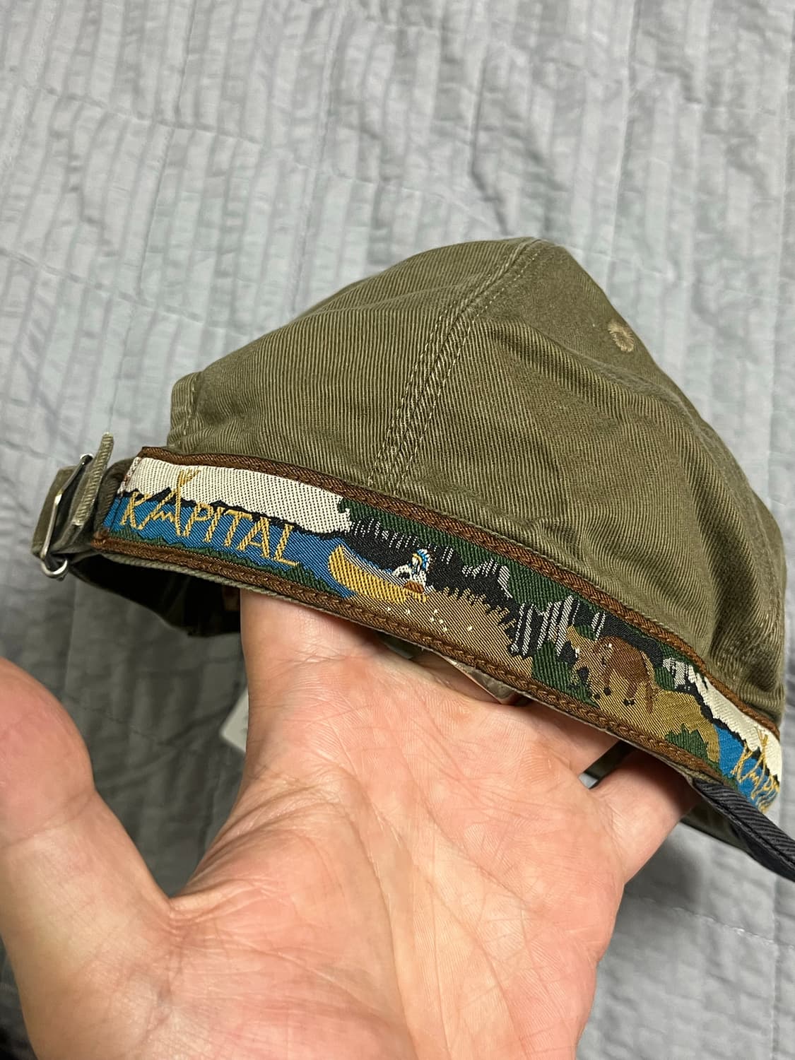 Kapital 캐피탈 무라치노 브림필드 캡 브라운블랙 상품이미지5