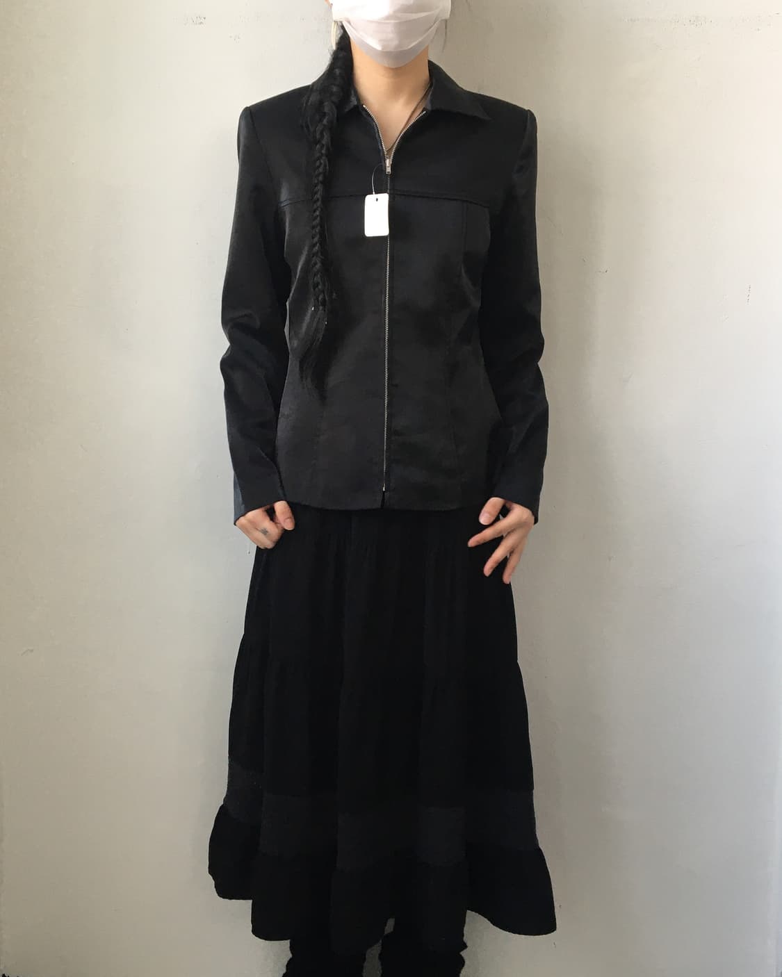 Lace point layer long skirt 상품이미지3