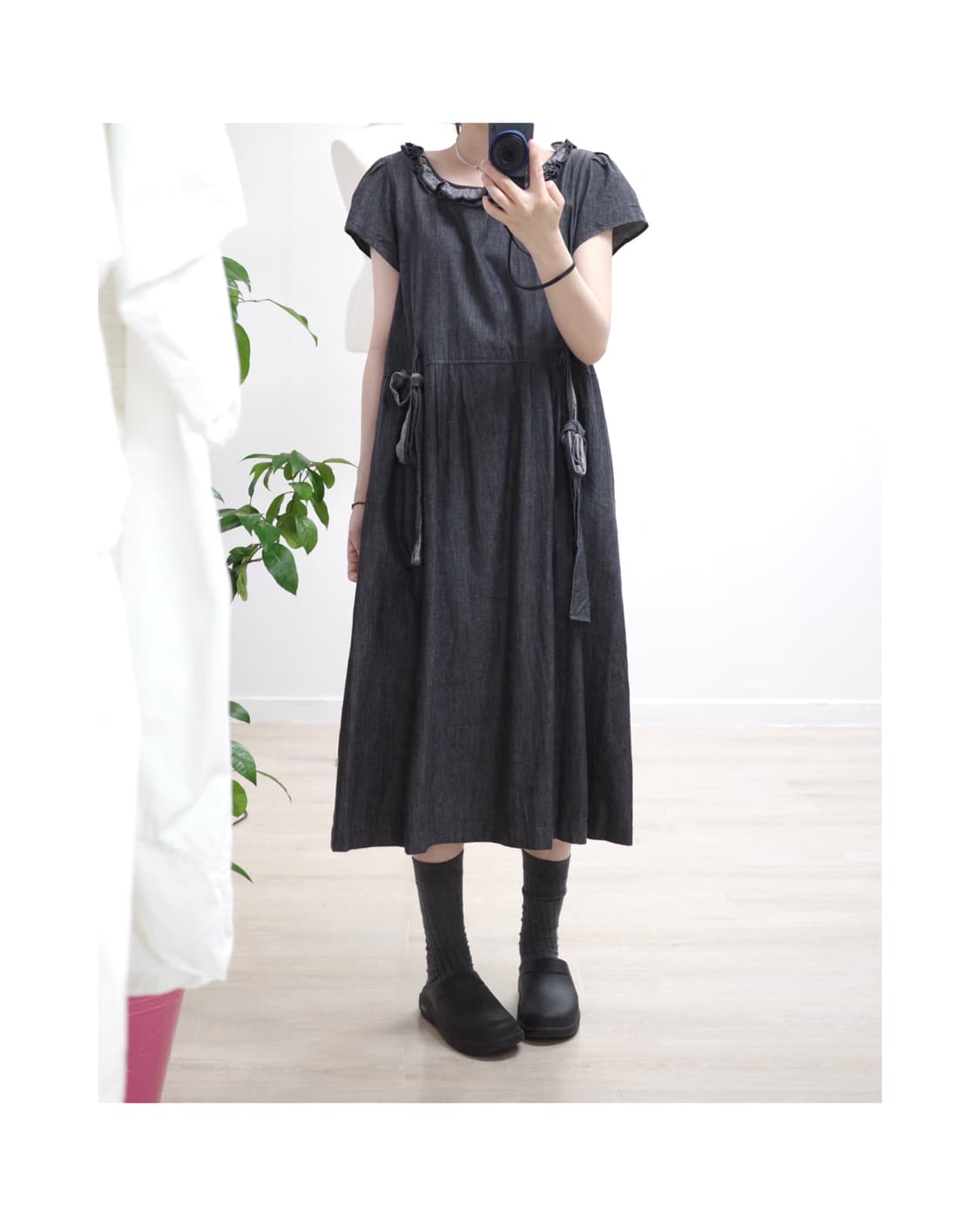Ruffle ribborn one-piece 상품이미지1