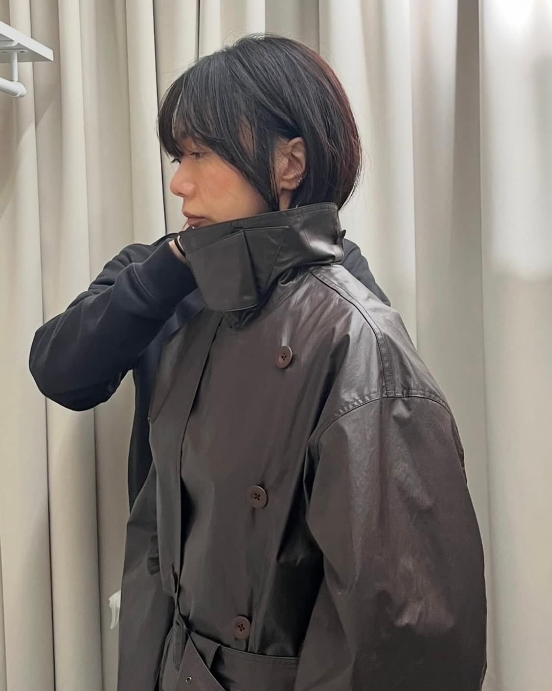 [32,34]르메르 25fw 트렌치 코트/다크 체리 상품이미지3