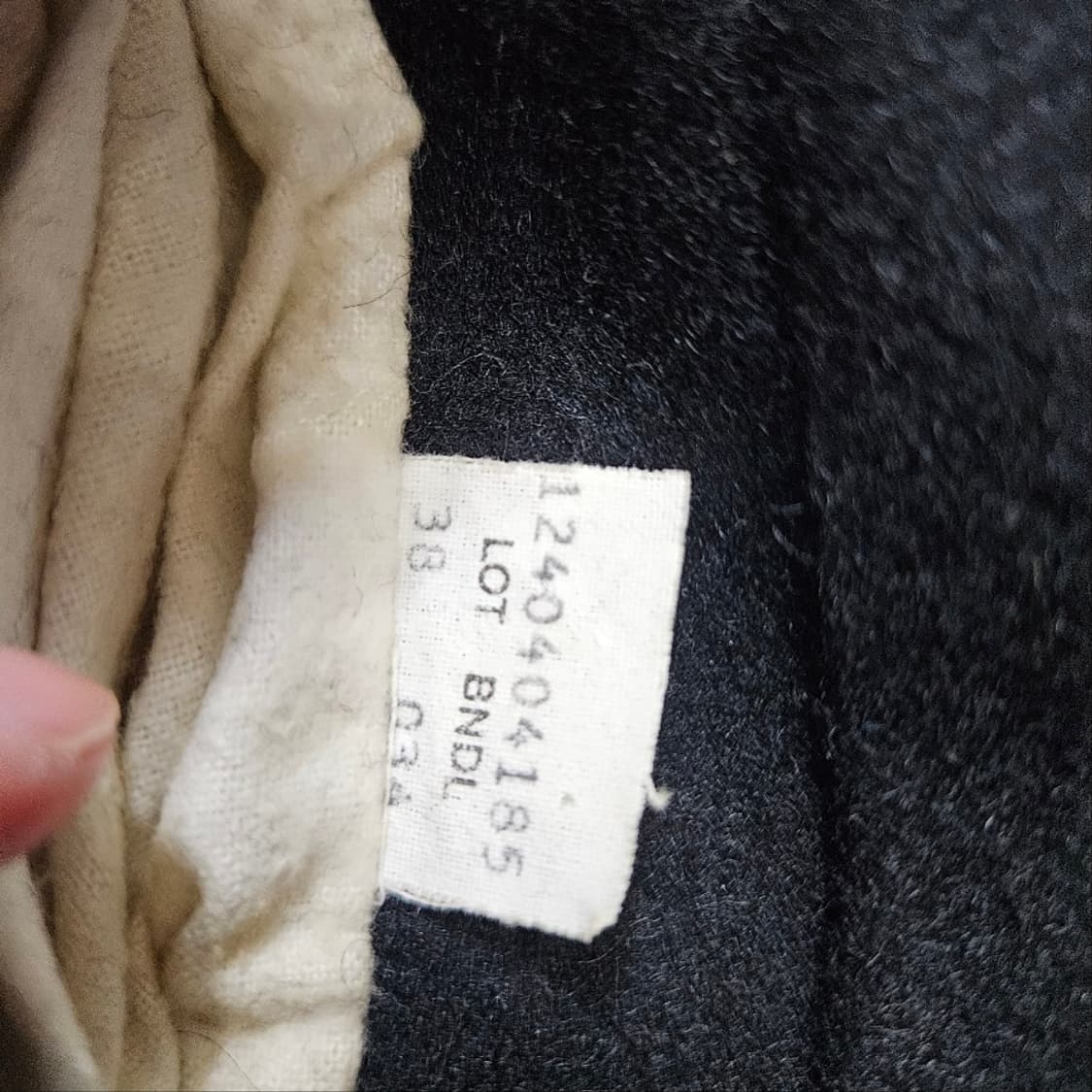 쇼트 740n 피코트 38 블랙 상품이미지5