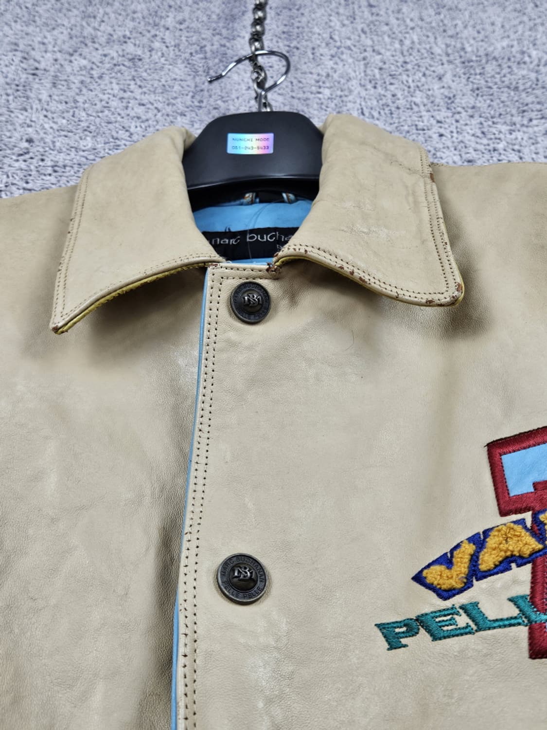 펠레펠레 모던올웨더기어 배색 트림 가죽 자켓 ( 42 ) / 10211  상품이미지7