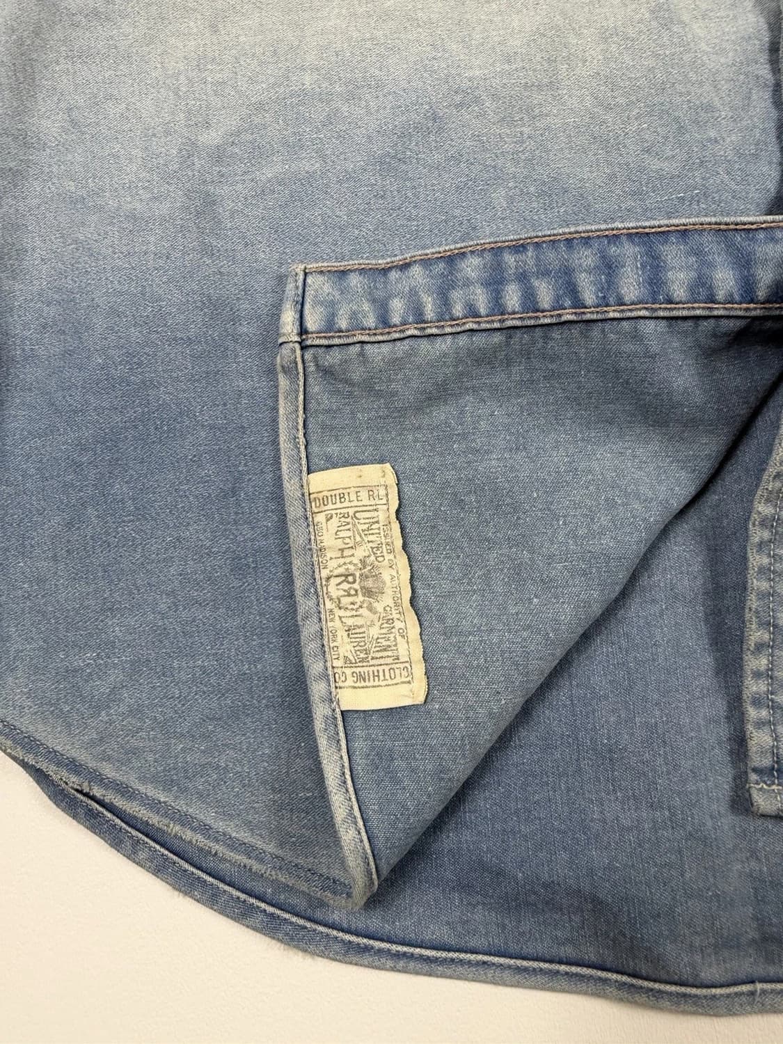 RRL 더블알엘 슬림핏 데님 웨스턴 셔츠 상품이미지4