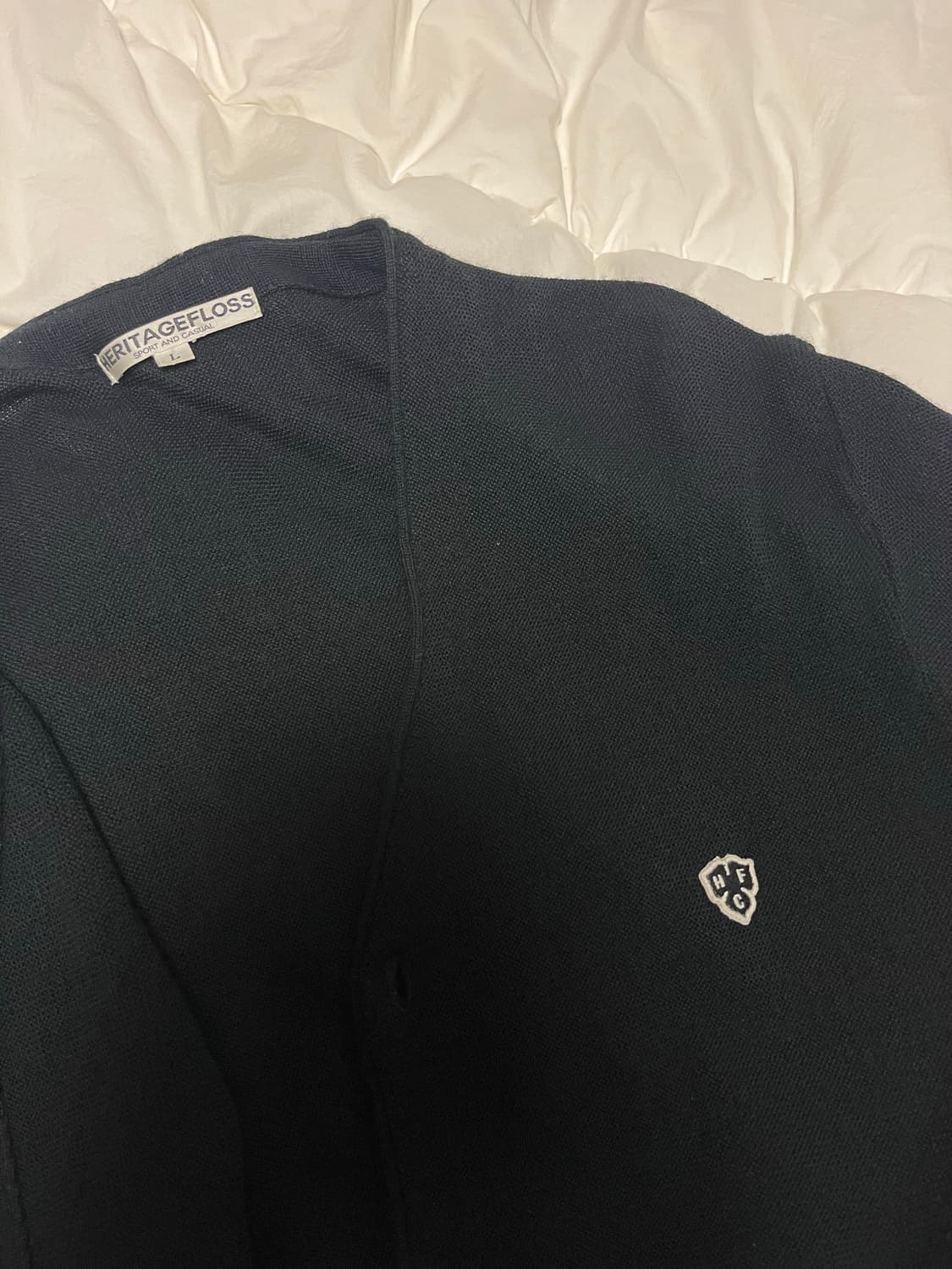 헤리티지플로스 가디건 블랙 L 클로버 상품이미지3