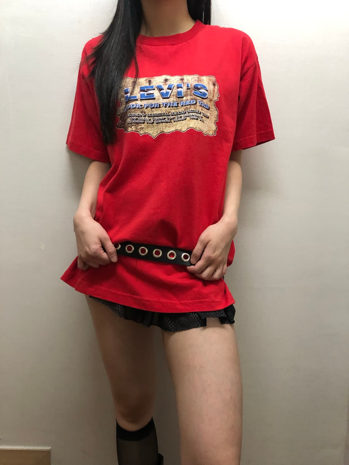 빈티지 리바이스 레드 반팔 상품이미지1