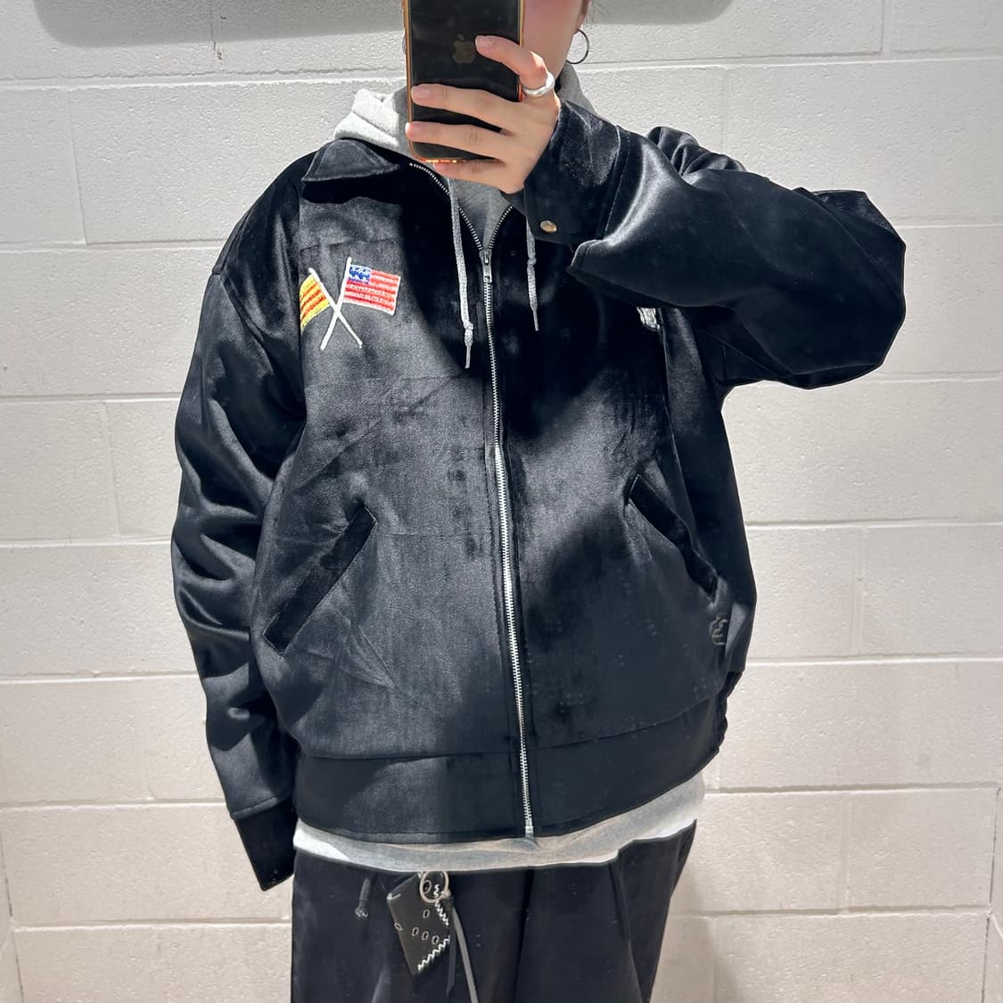 Vintage Snoopy Embroidery Velvet Jacket 상품이미지9