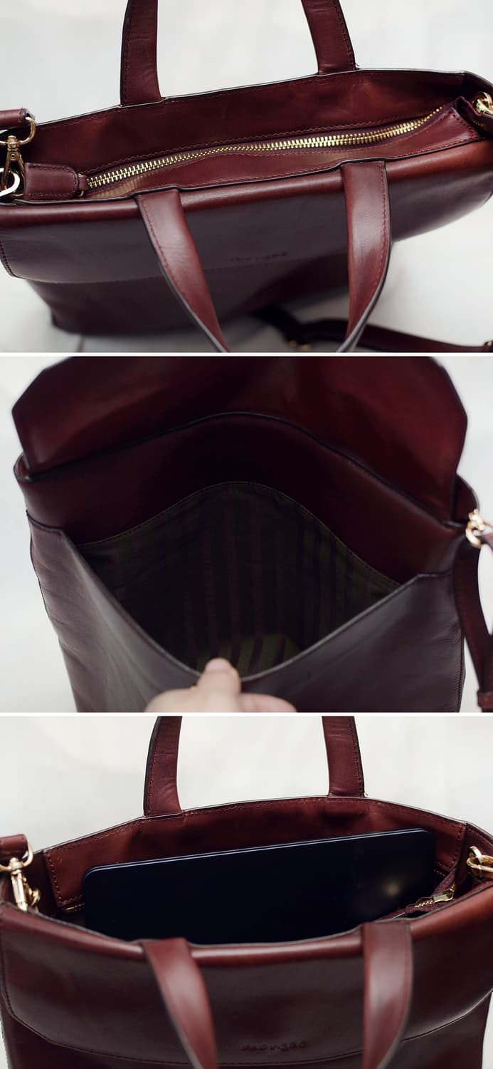 몽삭 (Monsac) 이태리 베지터블 뷰테로 레더 플랩 메신저백 상품이미지8