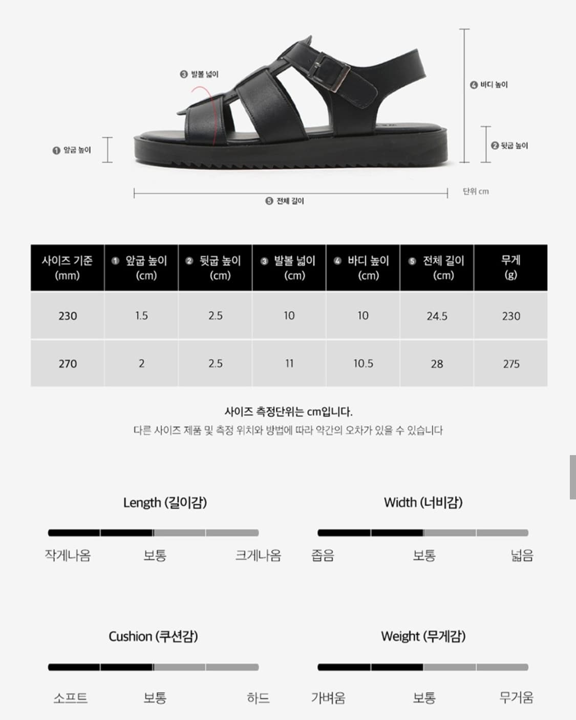 위더로드 야드 소프트 피셔맨 샌들 270 상품이미지2