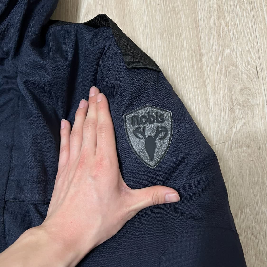 노비스 남성 와펜 퍼후드 덕다운 롱패딩 S/90  상품이미지4