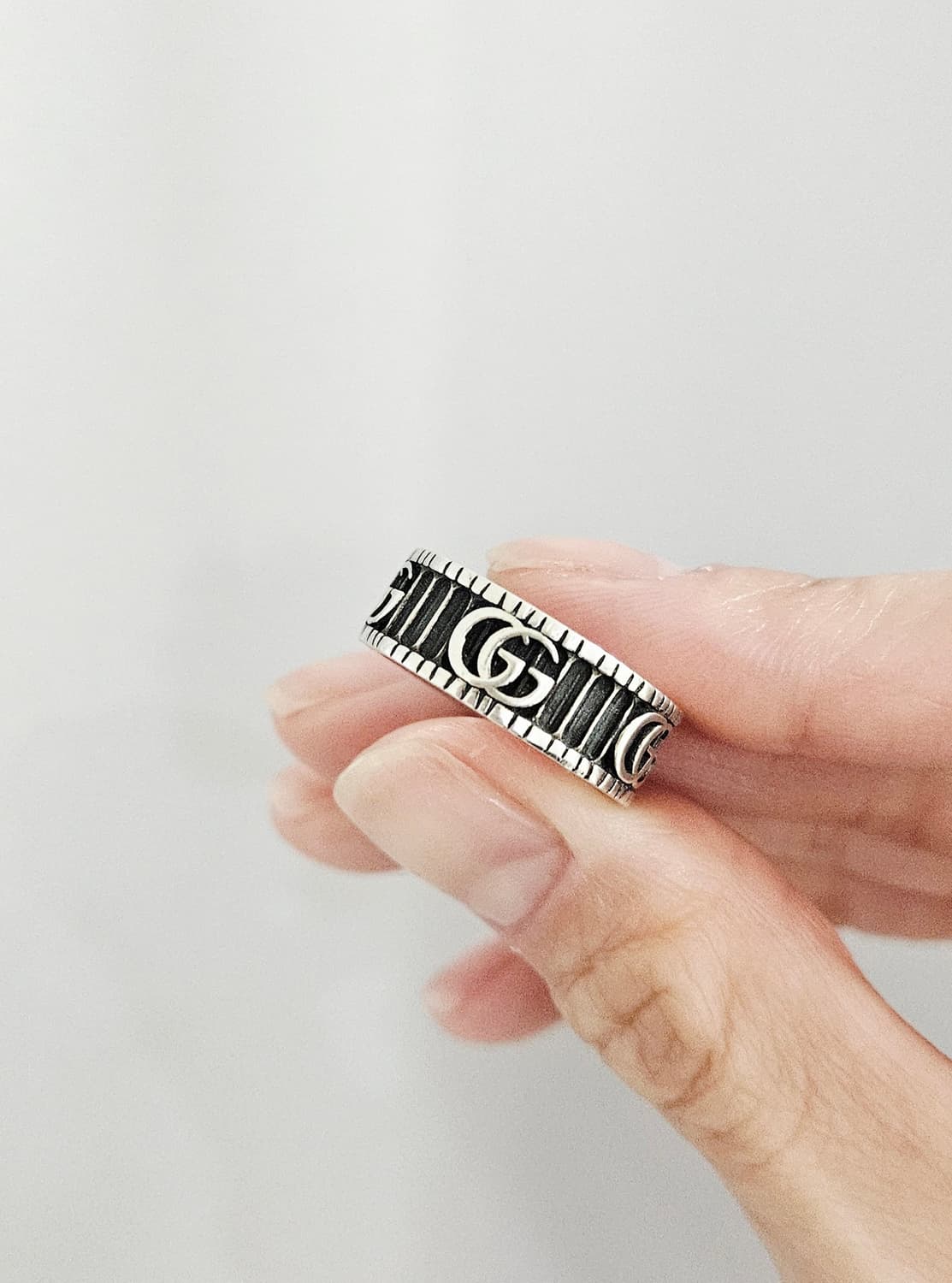 구찌 GG 마몽 와이드 실버 반지 (13호/실측 약12.5호) [정품] 상품이미지5