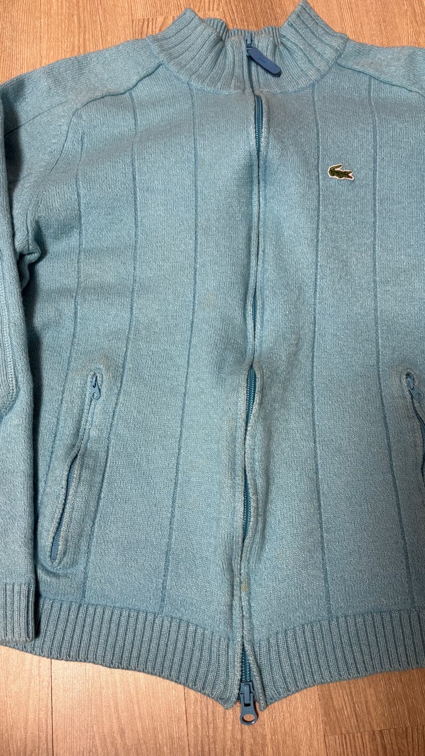 라코스테 블루 니트 집업 상품이미지3