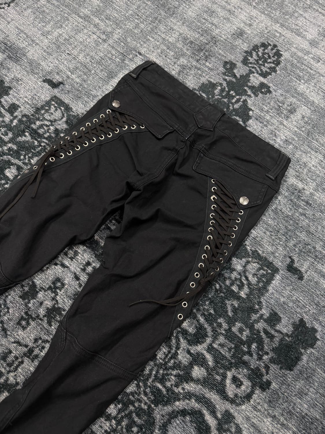 Cook jeans 00s archive lace up boots cut 상품이미지8