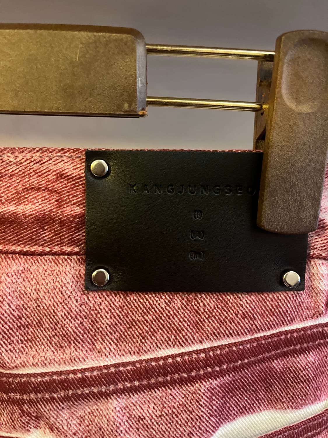 강정석 ZIP 팬츠 버건디 레드 상품이미지3