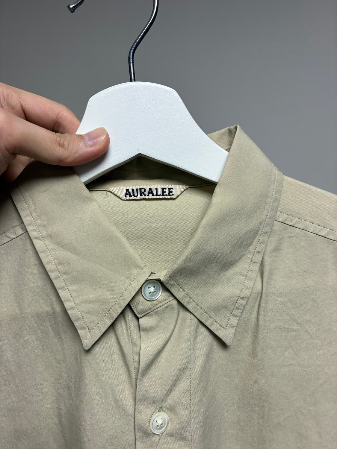 오라리 셔츠 라이트 베이지 4사이즈 상품이미지2