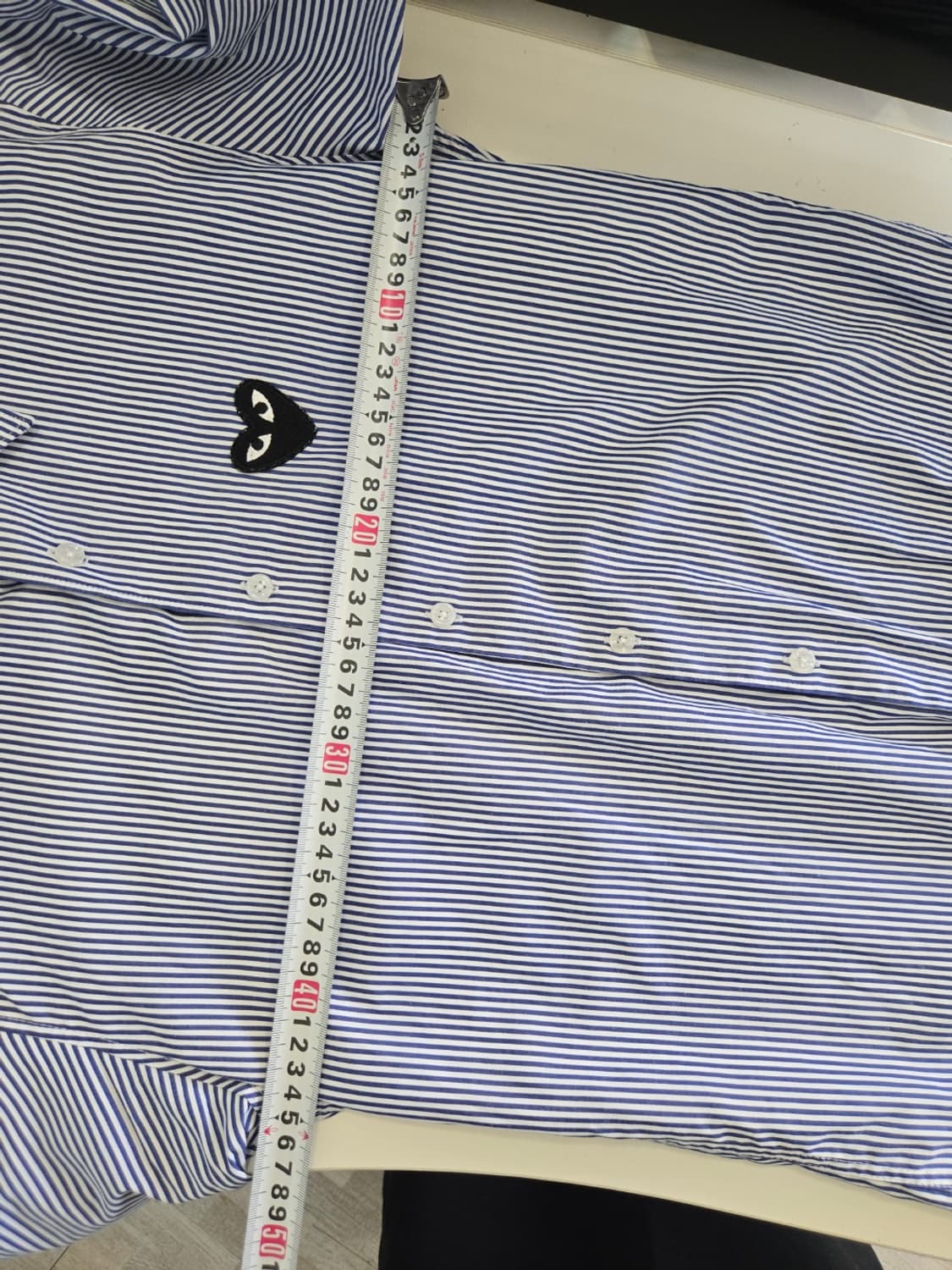 꼼데가르송 스트라이프 셔츠 M 상품이미지5