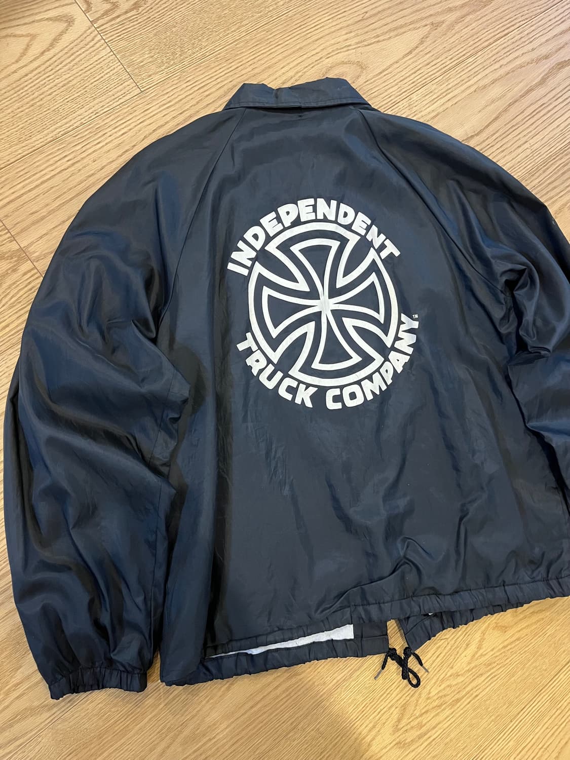 빈티지 인디펜던트 트럭 코치자켓 블랙 상품이미지2