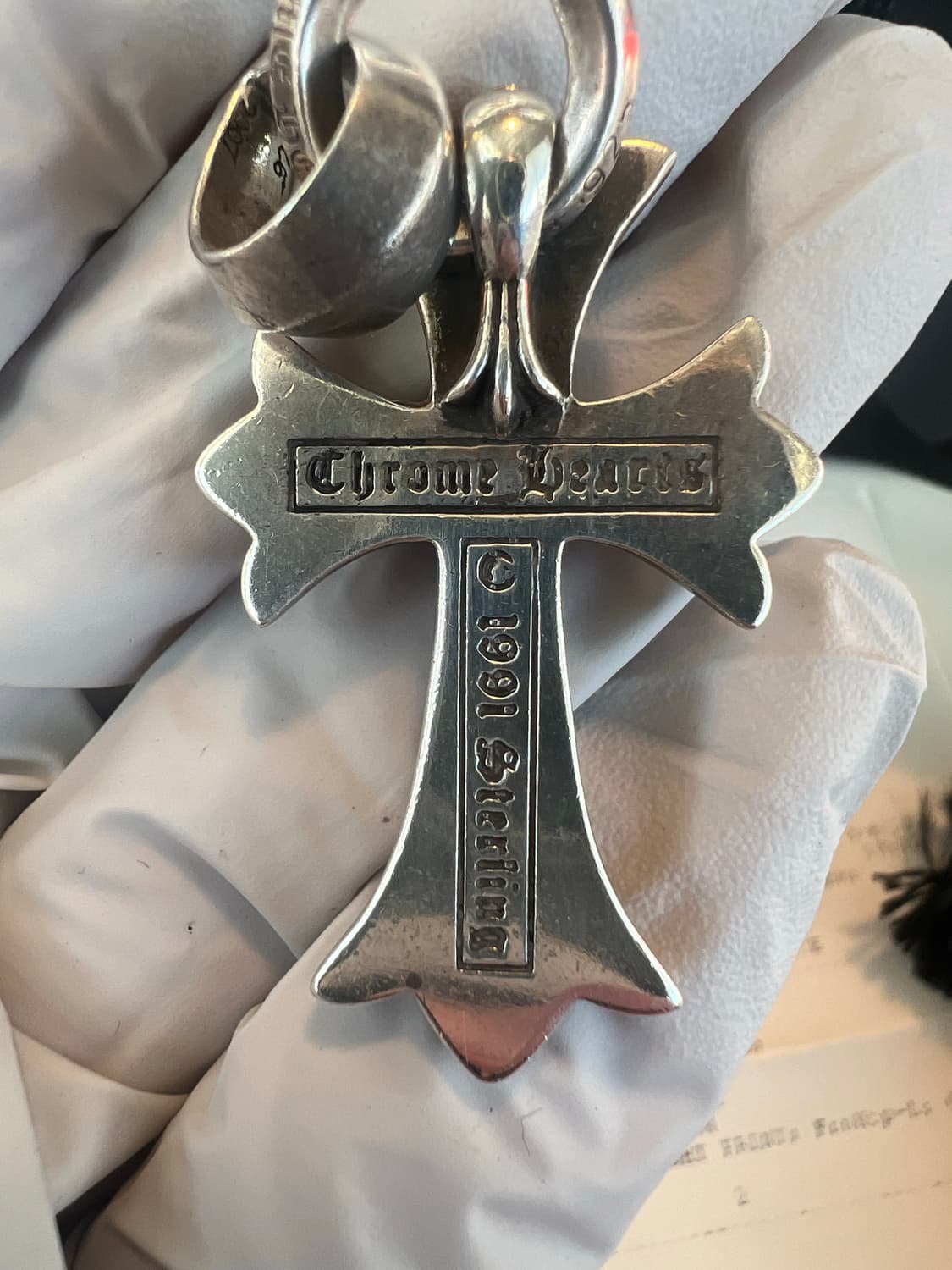 크롬하츠 스몰 크로스 위드 베일 상품이미지4