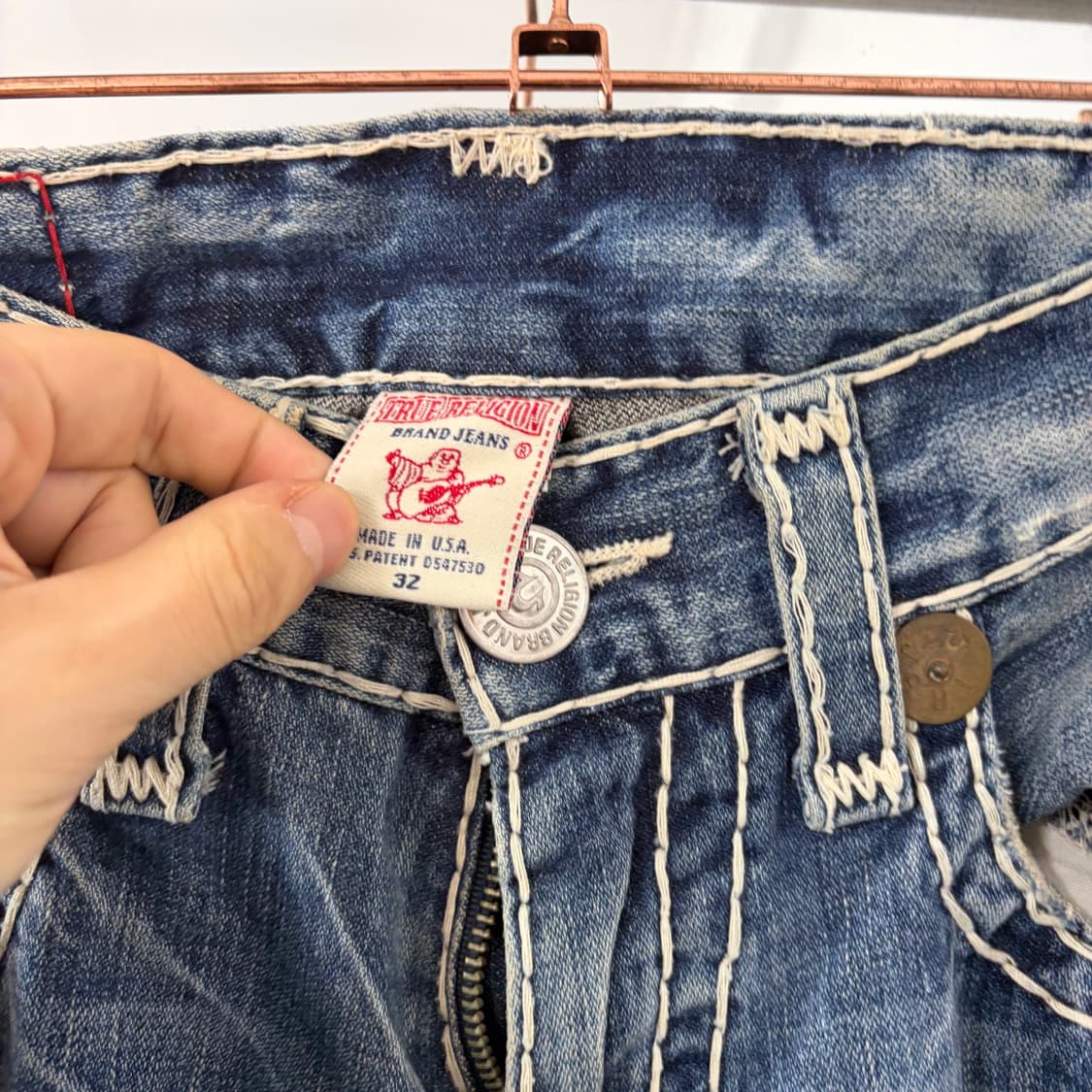 트루릴리전 부츠컷 데님 팬츠 상품이미지8