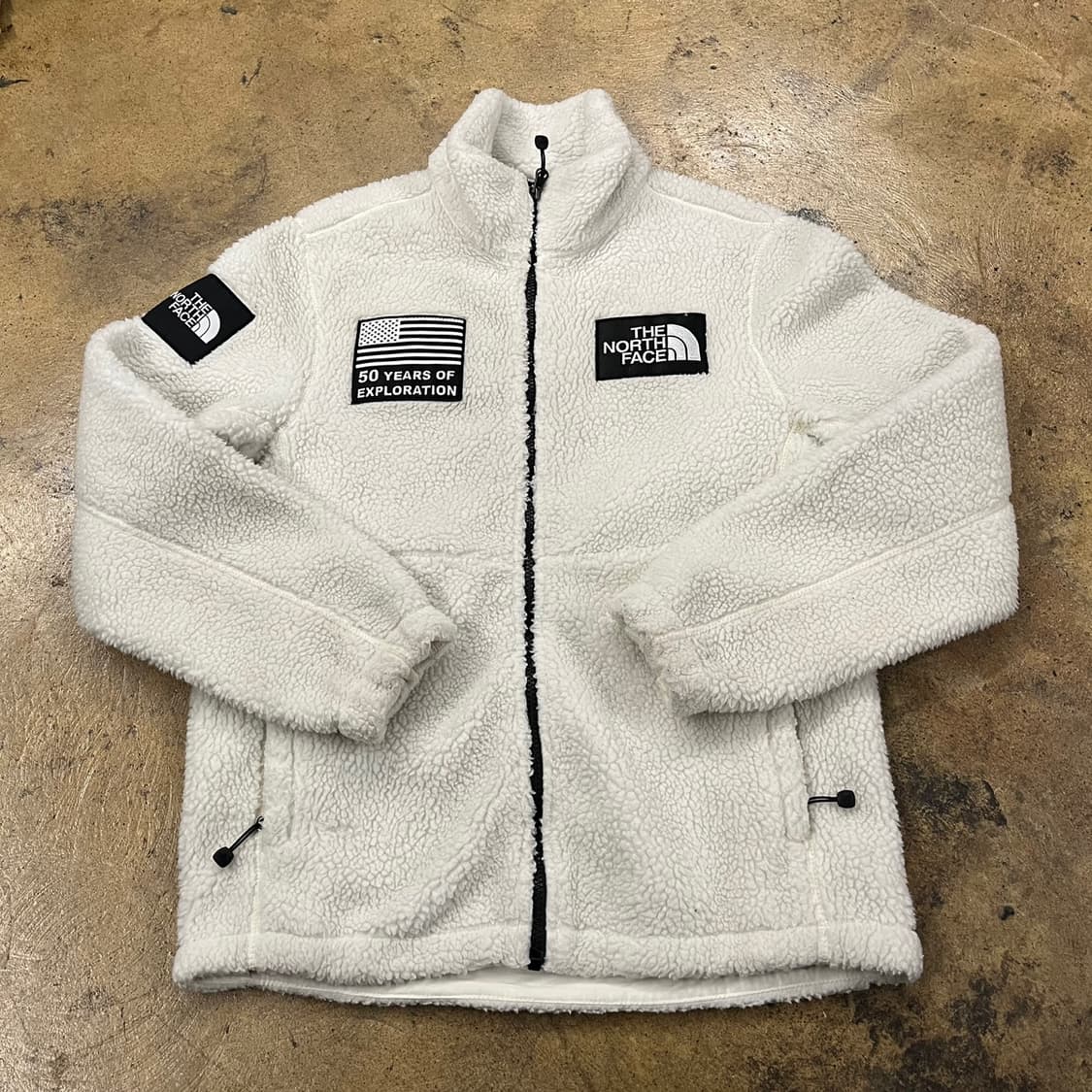[정품/S] 노스페이스 50주년 화이트 뽀글이 플리스 b8 상품이미지2