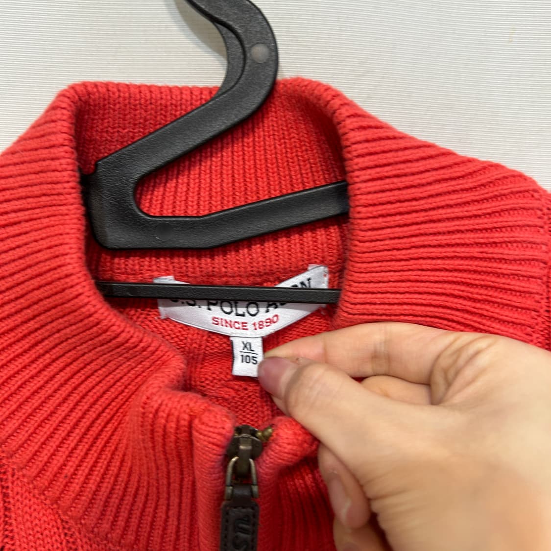 폴로 아센 남성 니트 반집업 105 상품이미지2