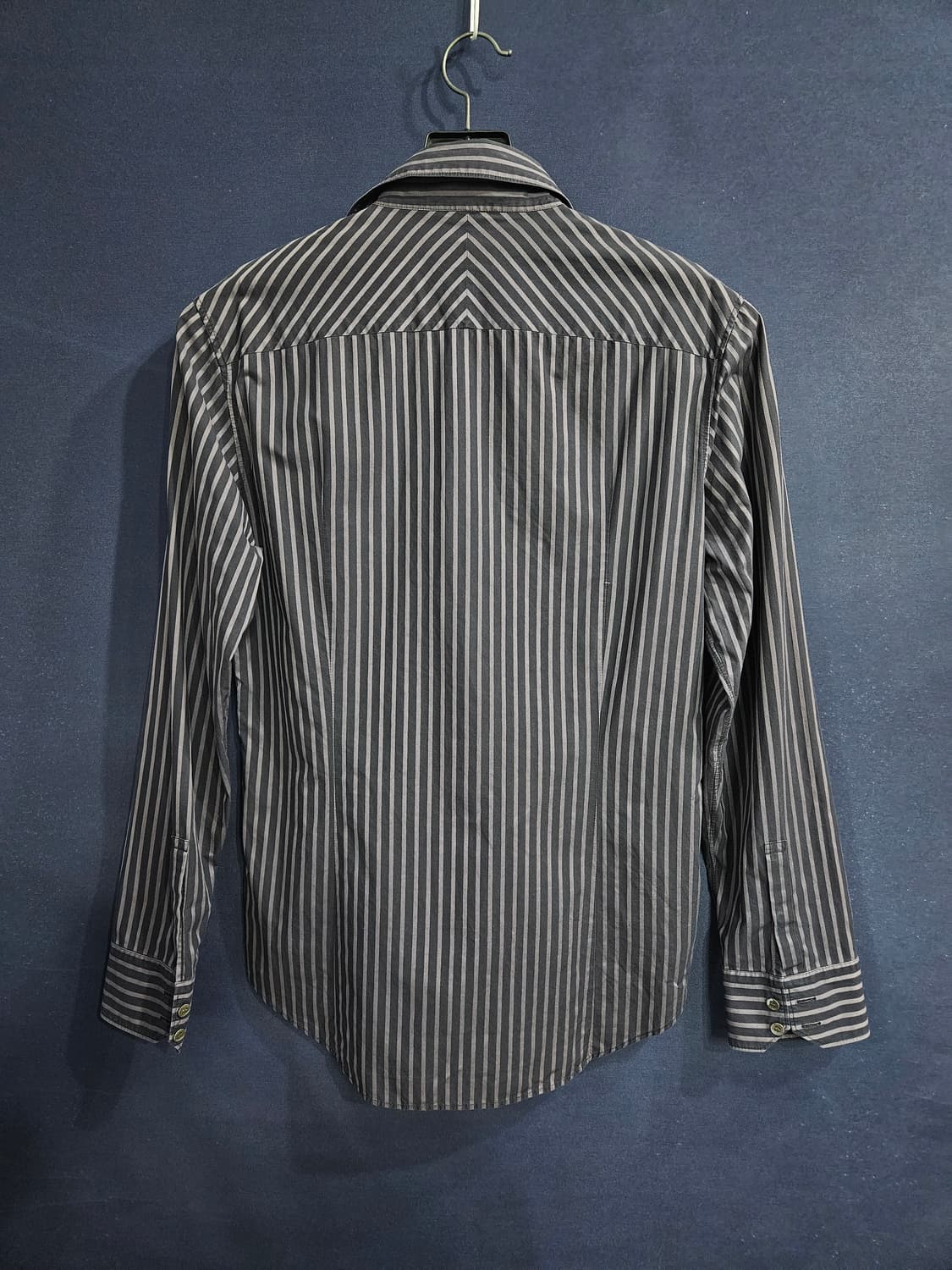 타임옴므 스트라이프 줄무늬 남성 슬림핏 95 긴팔셔츠  상품이미지2