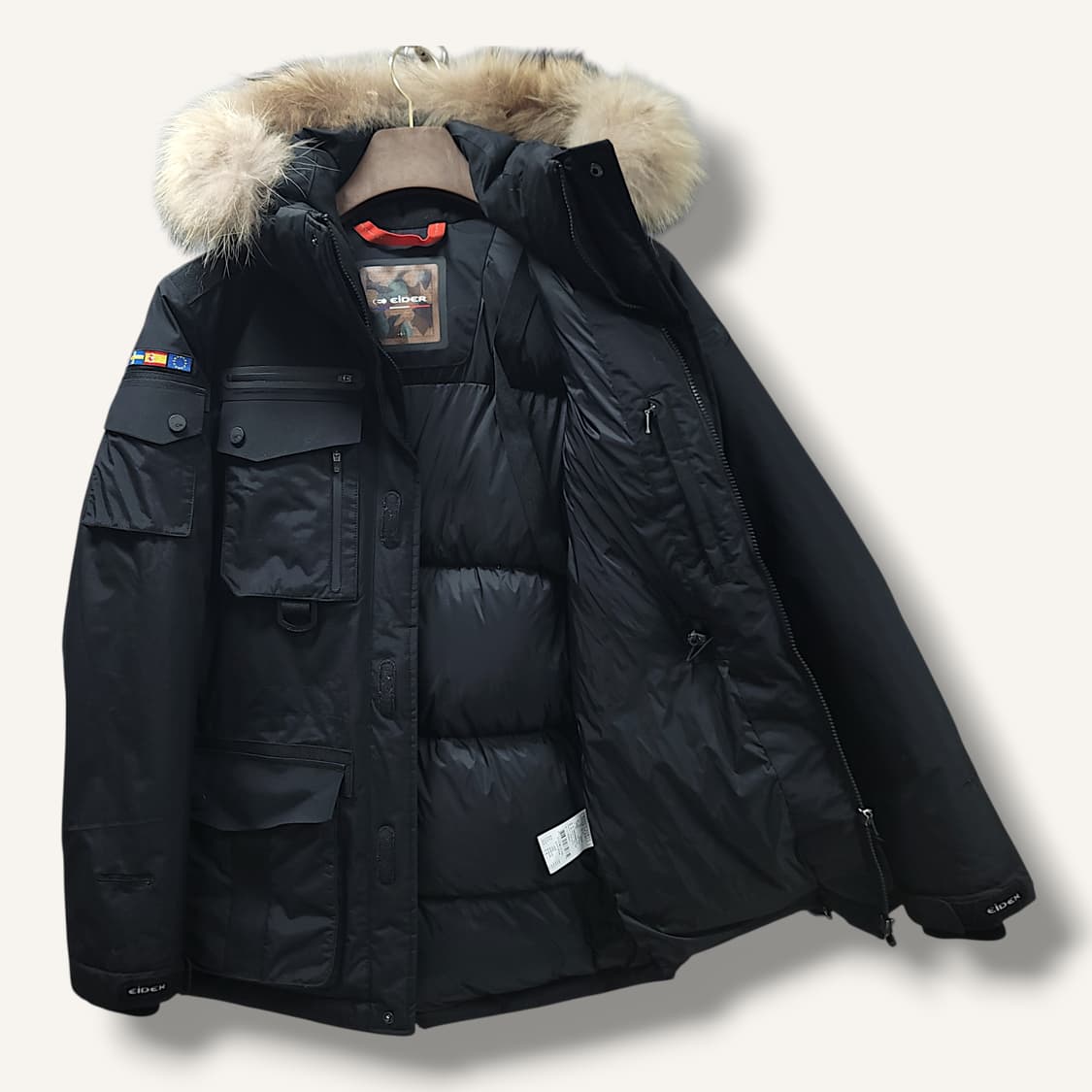 [S] 아이더 블랙 700 바라카 알파 덕 다운 패딩 상품이미지4